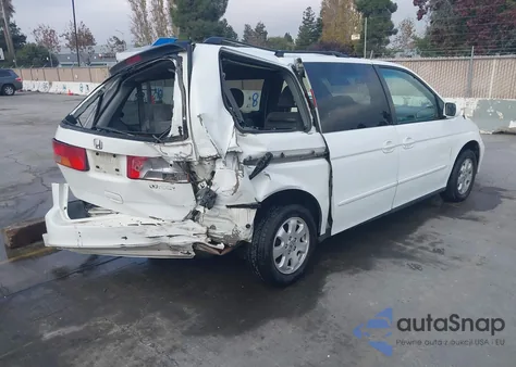 2002 Honda Odyssey Ex z USA, uszkodzony, nr VIN 2HKRL18642H546612